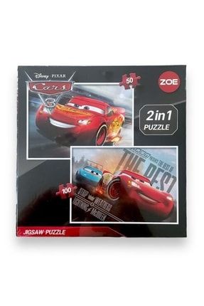 Disney Pixar Cars 2'li Puzzle Seti (50 Parça & 100 Parça) (2in1 Puzzle)