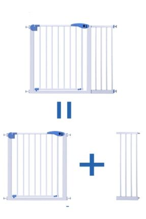 Bebek Çocuk Güvenlik Kapısı 75 - 106 CM Genişllik Bariyer Kilitli Merdiven Korumalığı Emniyetli