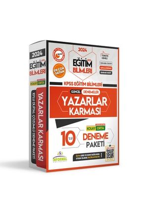 2024 Kpss Eğitim Bilimleri Yazarlar Karması Türkiye Geneli Kurumsal 10lu D. Çözümlü Paket Deneme