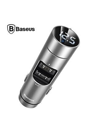 Energy Column Bluetooth 5.0 Araç Mp3 Dual Usb Araç Şarjı Gümüş