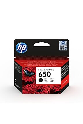 Orijinal HP 650 Mürekkep Kartuşu Siyah (CZ101AE)