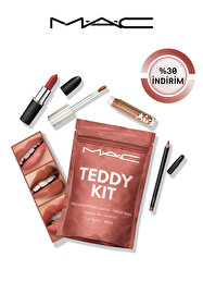 macセット Mac 90's Girl Kit: Macximal Matte Lipstick- Cool Teddy & Lipglass