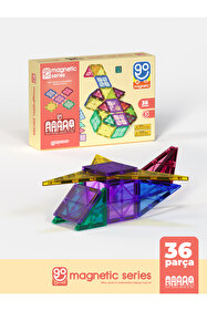 Go Toys Go Magnetic Series 36 Parça Manyetik Yapı Blokları