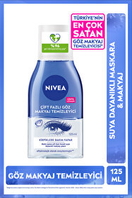 NIVEA Çift Fazlı Göz Makyaj Temizleyici 125 ml,Biotin,Kirpik