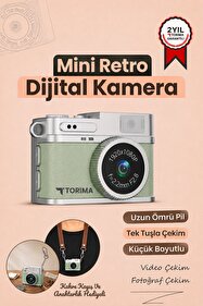 Torima Mini Retro Dijital Fotoğraf Makinesi Video Kamera 1080P