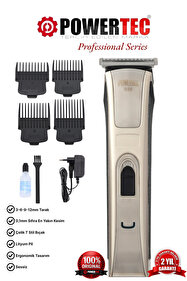 Powertec TR-558 Profesyonel Şarjlı Saç Sakal Ense Vücut Tıraş