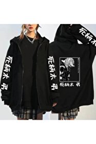 GALASHOP Unisex Jujutsu Kaisen Sweatshirts Gojo Satoru Fermuarlı