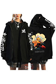小物 THE EDOONI hoodie muffler GLAY GALASHOP Hoodies Demon Slayer Fermuarlı kapüşonlu Tanjiro Zenitsu