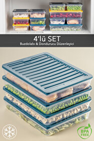 Meleni Home 2'li Buzdolabı Organizer Mikrodalga Ve Difrize Uygun