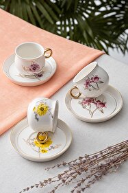 ACAR Valerie 6 Kişilik 180 ml Çay Fincanı Takımı KAI-06334
