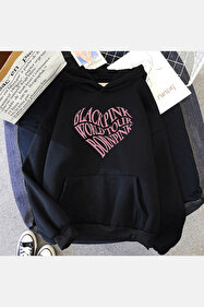 Violon Stray Kids Desen Baskılı Fermuarlı Unisex Oversize