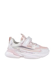Jump 29187 Cırtlı Indigo Mavi - Pembe Kız Çocuk Sneaker Günlük