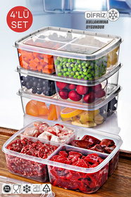 その他 Sadi Slim x2 boxes Nandy Home 4'lü Set Difrizde Kullanıma Uygun, Büyük Boy Kare