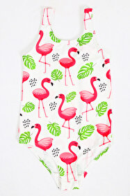 Papiş Kız Çocuk Mayo Sevimli Panda Ayıcık Donut Desenli Rahat Hızlı ...