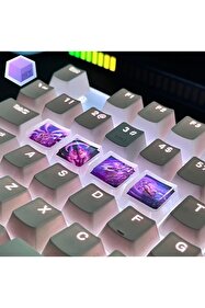 New Keycaps League of Legends Lol Samira Tuşları Q-W-E-R Mekanik