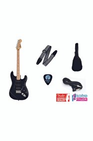 SQUIER Fender Squier Sonic Stratocaster HSS Black Elektro Gitar
