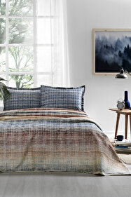 Özdilek Anchor Denim-Bettbezug-Set für Einzelbett, Grau