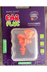 ジュエルアップ 2袋 Jaune Vaste Kulak Tıkacı 2'Li İpli Silikon Air Plug Yumuşak Ses ve