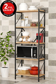 Mgr Office 5 Raflı Metal Mutfak Düzenleyici Raf Metal 5 Raflı