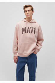 Mavi Logo Baskılı Kapüşonlu Pembe Sweatshirt 067149-71150 - Fiyatı