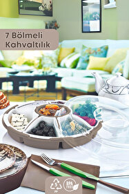 GRİMOR Life 7 Bölmeli Çok Amaçlı Plastik Kahvaltılık Ve Çerezlik