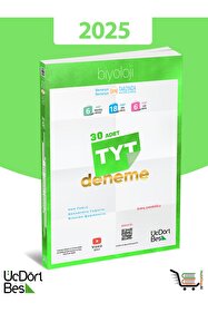 Üç Dört Beş Yayıncılık 345-2025 Model 30'lu TYT Biyoloji Denemesi