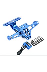 setmoto Katlanabilir Arka Plakalık - Led Işıklı - Cnc Metal