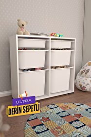 MARTIN-UP5箱DVD全6枚カード6枚 Pratico Carla Beyaz Ultra Derin Sepetli Çok Amaçlı Dolap Oyuncak