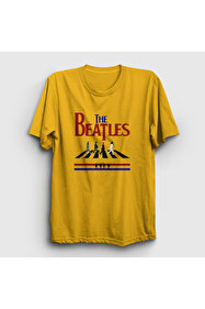 Presmono Unisex Sarı Red Cccp Sovyetler Birliği T-shirt 267321tt