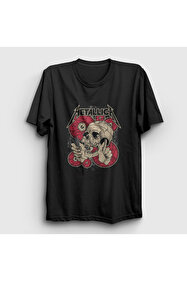 Presmono Unisex Siyah Warp Planet Queens Of The Stone Age T-Shirt