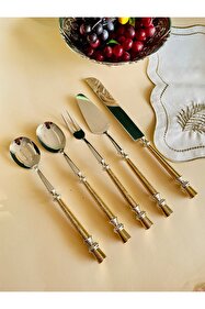 SOLA SWISS San Remo Gold Paslanmaz Çelik 84 Parça Çatal Bıçak Seti