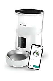 kiwi pets Zaman Ayarlı Otomatik Kedi Köpek Mama Kabı Kpf-10521