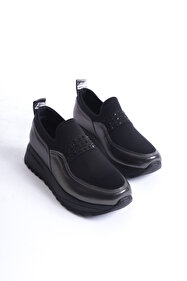 Jump 29907 Kadın Siyah Fuşya Detay Sneaker Günlük Memory Foam