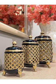 ROY KING Azra Kavanoz 3'lü Set Siyah - Fiyatı, Yorumları