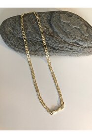 XUPİNGS JEWELRY Xuping 14k Rengi Kalın Figaro Model Zincir Kolye