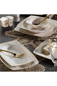 Aryıldız 12 Kişilik 56 Parça Yemek Takımı 6534 - Fiyatı, Yorumları