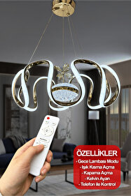 Capella Aydınlatma Oliver Kumandalı 3 Renk Işık Özellikli Modern