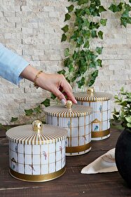 Miss Betty MİSS BETTY 9307 ELEGANCE 12 CM KAVANOZ - SAKLAMA KABI