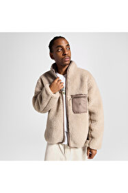 Kappa Authentic Alter Jacket Erkek Camel-Haki-Mor Regular Sherpa