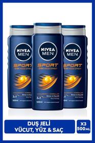 きこ.:*:・'°.。*✨ ニナ（シャンプー×2）（プルミエール×2) NIVEA Men Erkek Canlandırıcı Banyo Ve Duş Jeli Sports 500ml, Vücut