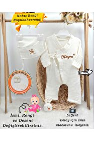 gros shop Müslin Yeni Doğan 4Katlı Organik %100Pamuk Kişiye Özgü ...