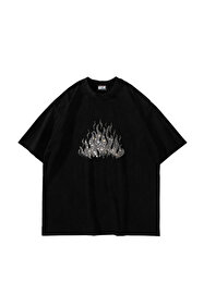 Trendiz Unisex Cacti Travis Scott Siyah Tshirt - Fiyatı, Yorumları