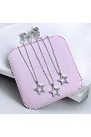 Le Manolia Accessories KARARMAZ ÇELİK PEMBE KELEBEK KALP AY YILDIZ