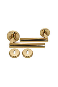 BRAWON DOOR HANDLES Vega Gold Saten Titanyum Kaplama Paslanmaz