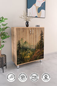 Victor Vallery Jungle View 4 Raflı Ayakkabılık Antre Hol Çok