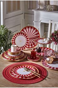 Onedekor 34 Parça Iwon Pink Bird Altın Yaldızlı 6 Kişilik Pasta
