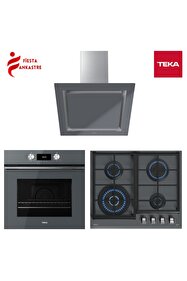 Teka Ankastre Gri Set 3 (HLB 8400 ST FIRIN GZC 64320 ST OCAK DLV