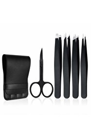 valkyrie 5 Adet Profesyonel Paslanmaz Çelik Deri Çantalı Cımbız