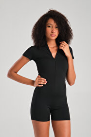 Papiş Kız Çocuk Yüzücü Mayosu Tulum Mayo Şortlu Likralı Turuncu Renkli ...