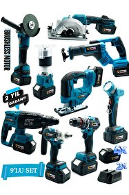 ダイタク　セット Germany Style Pro 9'lu Set Matkap-Freze-Kırıcı-Tilki Kuyruğu